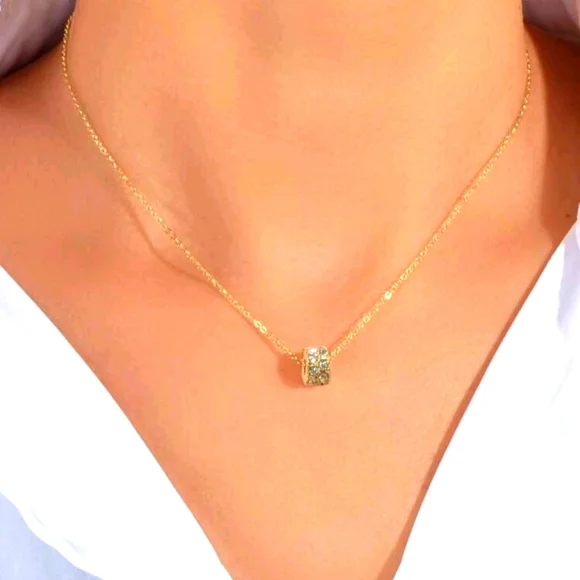 3/$15 - Rhinestone Charm Necklace - Picture 1 of 4